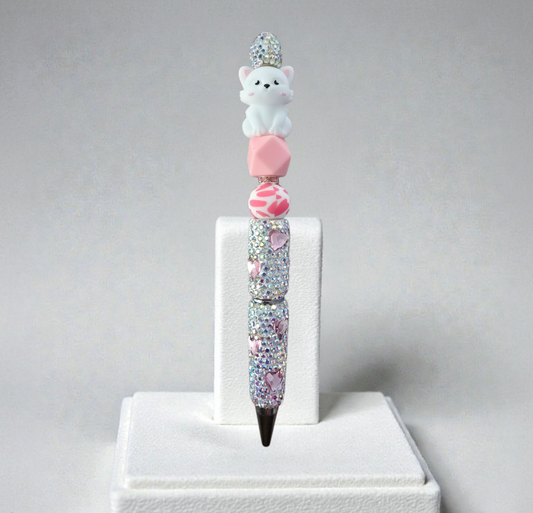 Stylo strass fait main Marie 🐱