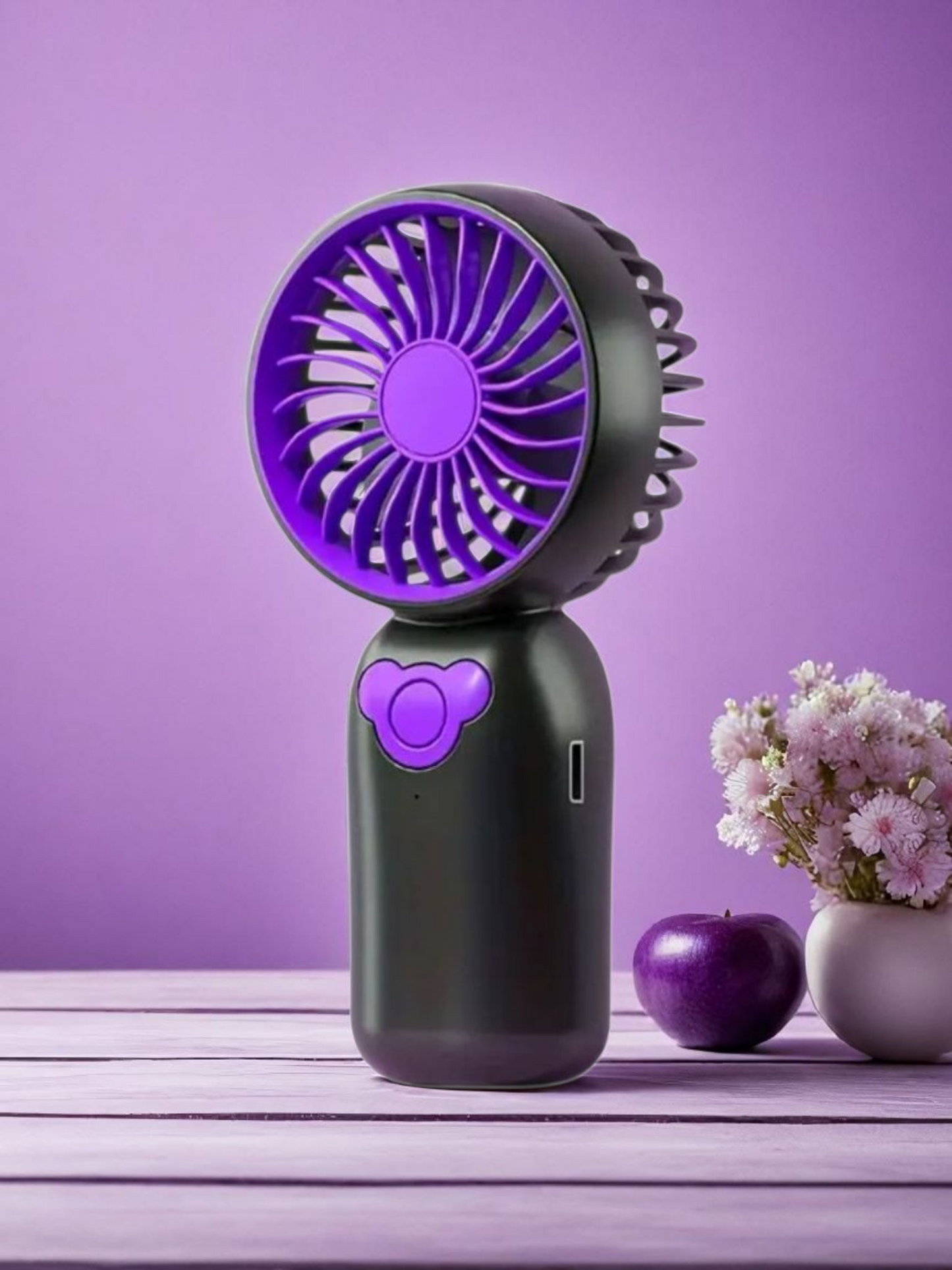 Ventilateur portable rechargeable avec câble usb