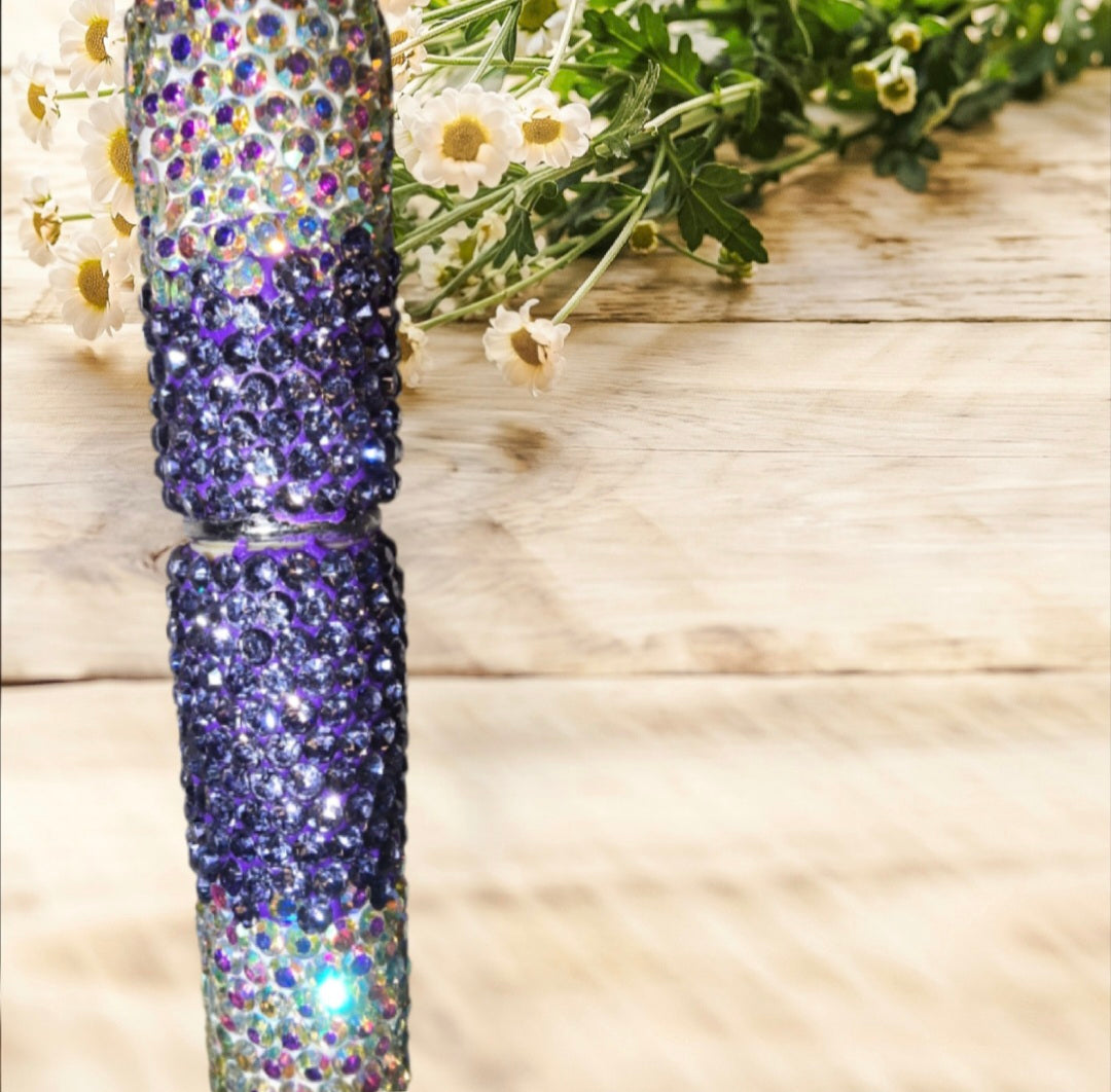 Stylo strass fait main Stitch rose