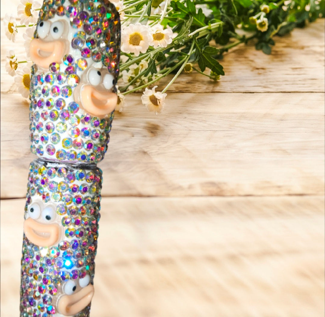 Stylo strass fait main licorne rose