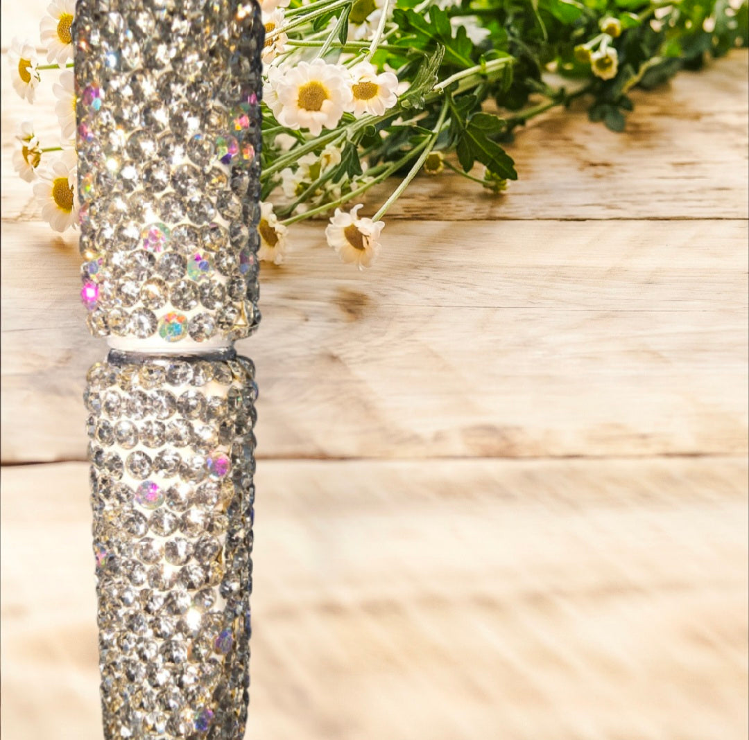 Stylo strass fait main koala rose