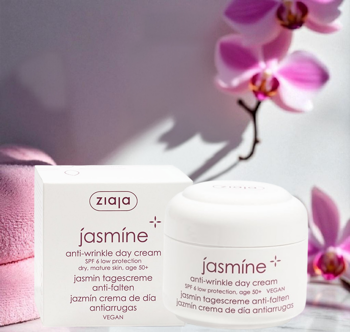 Crème de jour antirides au jasmin