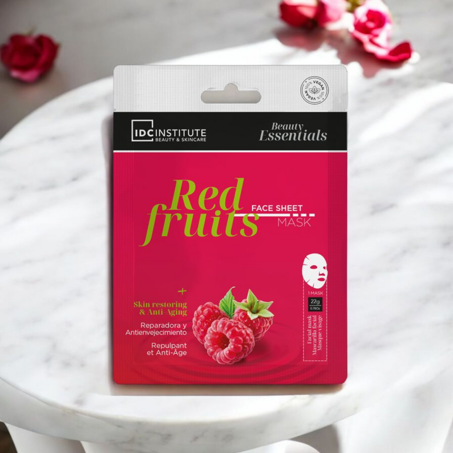 Masque visage aux extraits de fruits rouges