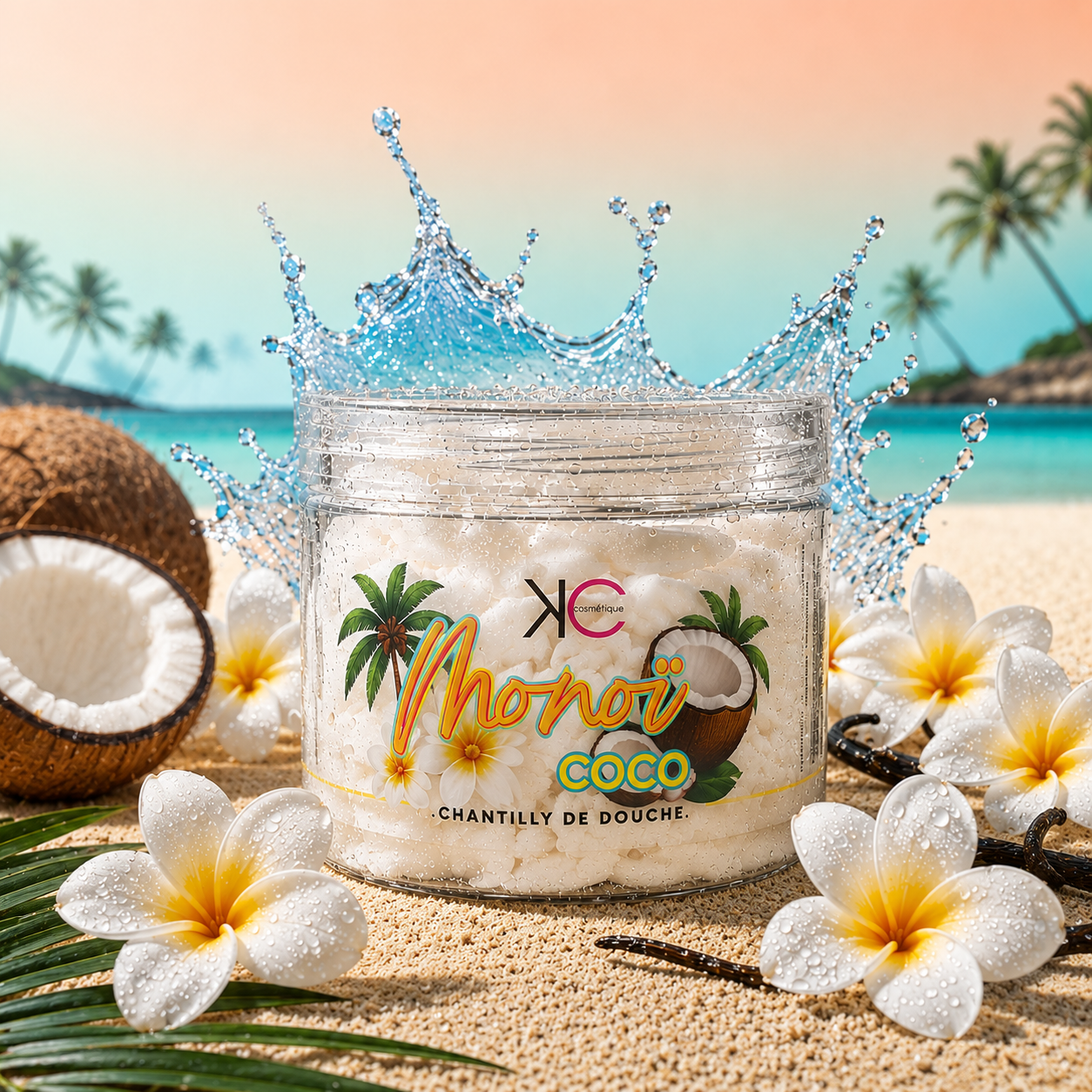 Chantilly de douche et de bain monoï coco