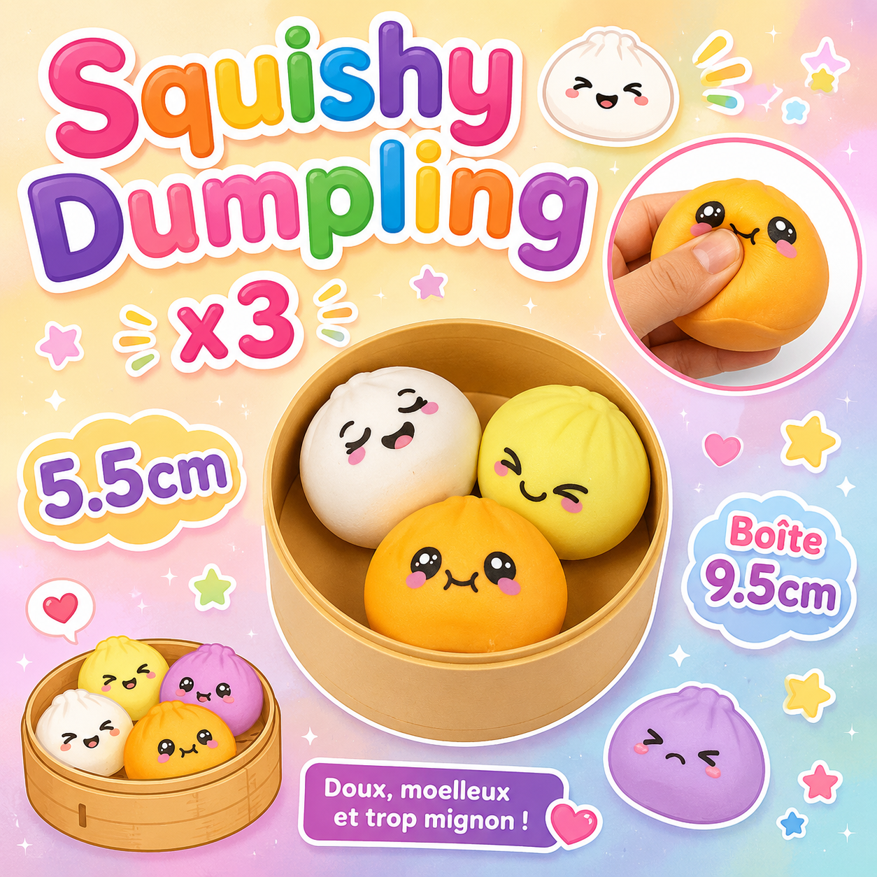 Squishy Dumpling X3