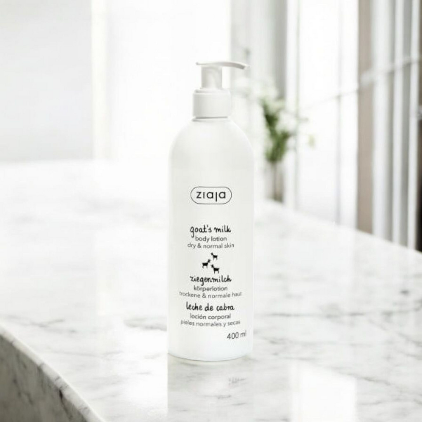 Emulsion corps hydratante au lait de chèvre