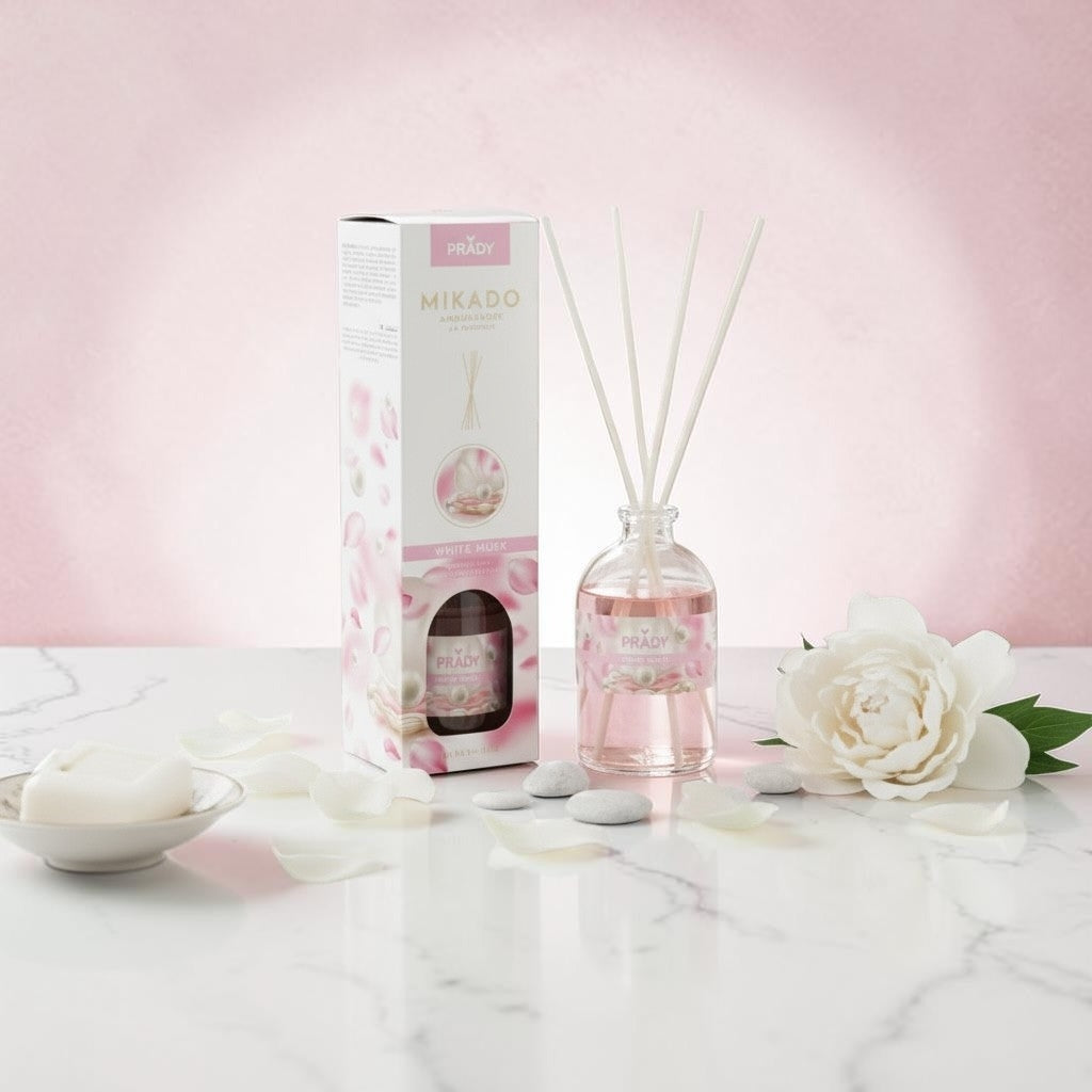 Parfum d'ambiance mikado musc blanc