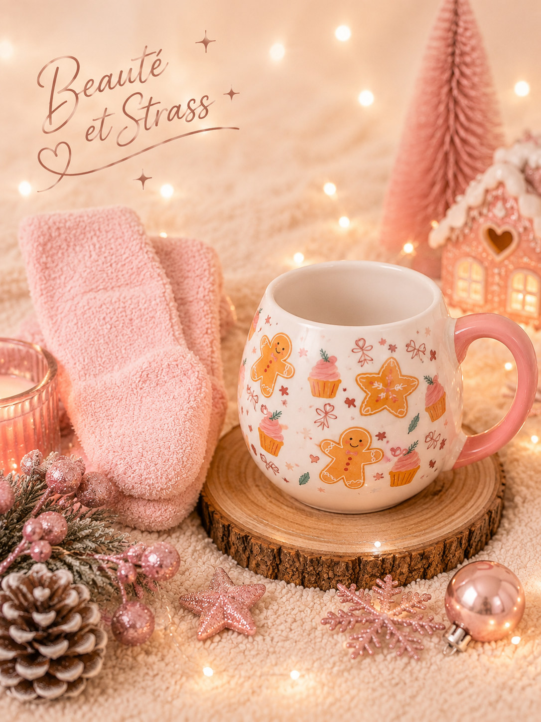 Ensemble mug gourmand avec 1 paire de chaussettes