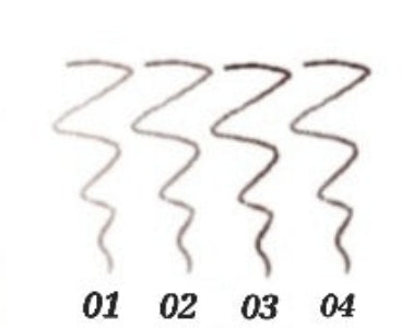 Crayon automatique rétractable slim brow 2-en-1 yeux et sourcils avec brosse