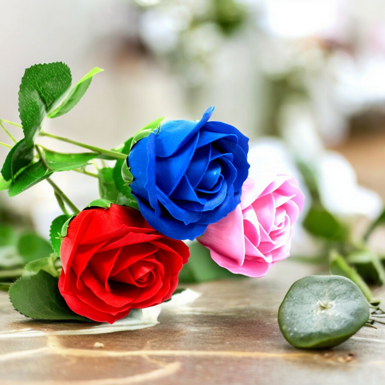 Feuilles et fleurs de savon