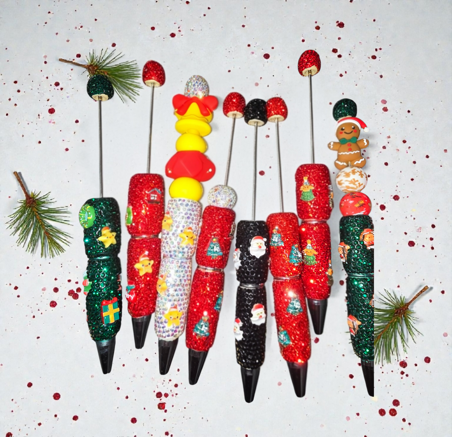 Stylo fait main bonhomme de neige ⛄️