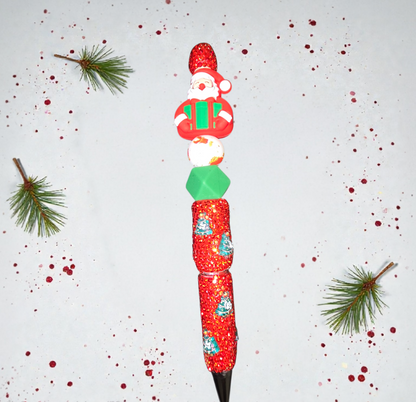 Stylo fait main père Noël 🤶