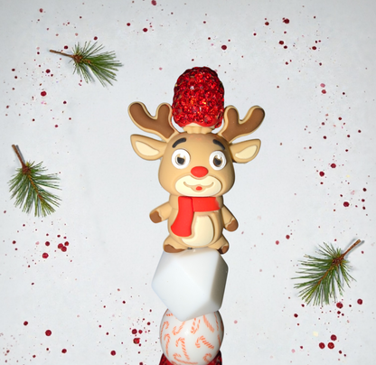 Stylo fait main renne de Noël 🫎