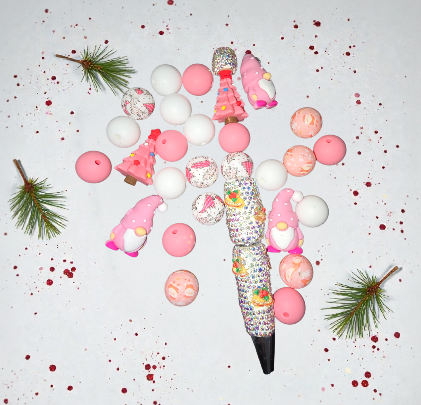 Stylo fait main bonhomme de neige ⛄️