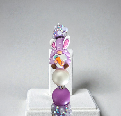 Stylo strass fait main lapin de printemps 🐰🌸