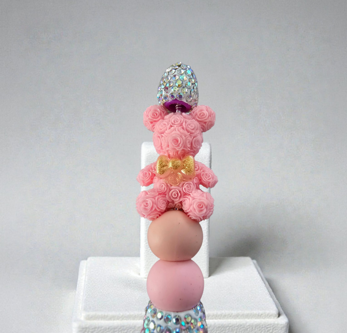 Stylo strass fait main ourson couleur au choix selon disponibilités 🧸