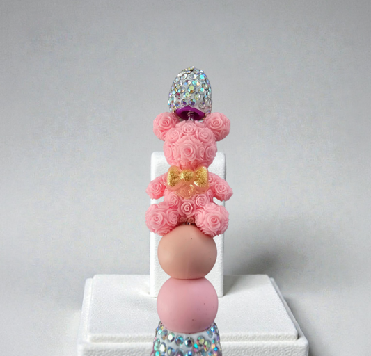 Stylo strass fait main ourson couleur au choix selon disponibilités 🧸