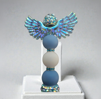 Stylo strass fait main aile d'ange  🪽