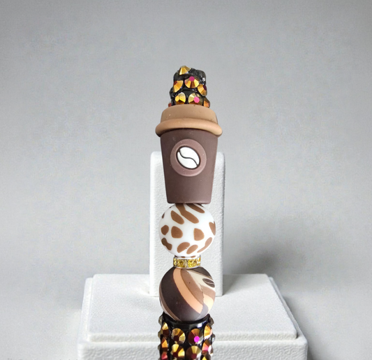 Stylo strass fait main gobelet de café ☕️