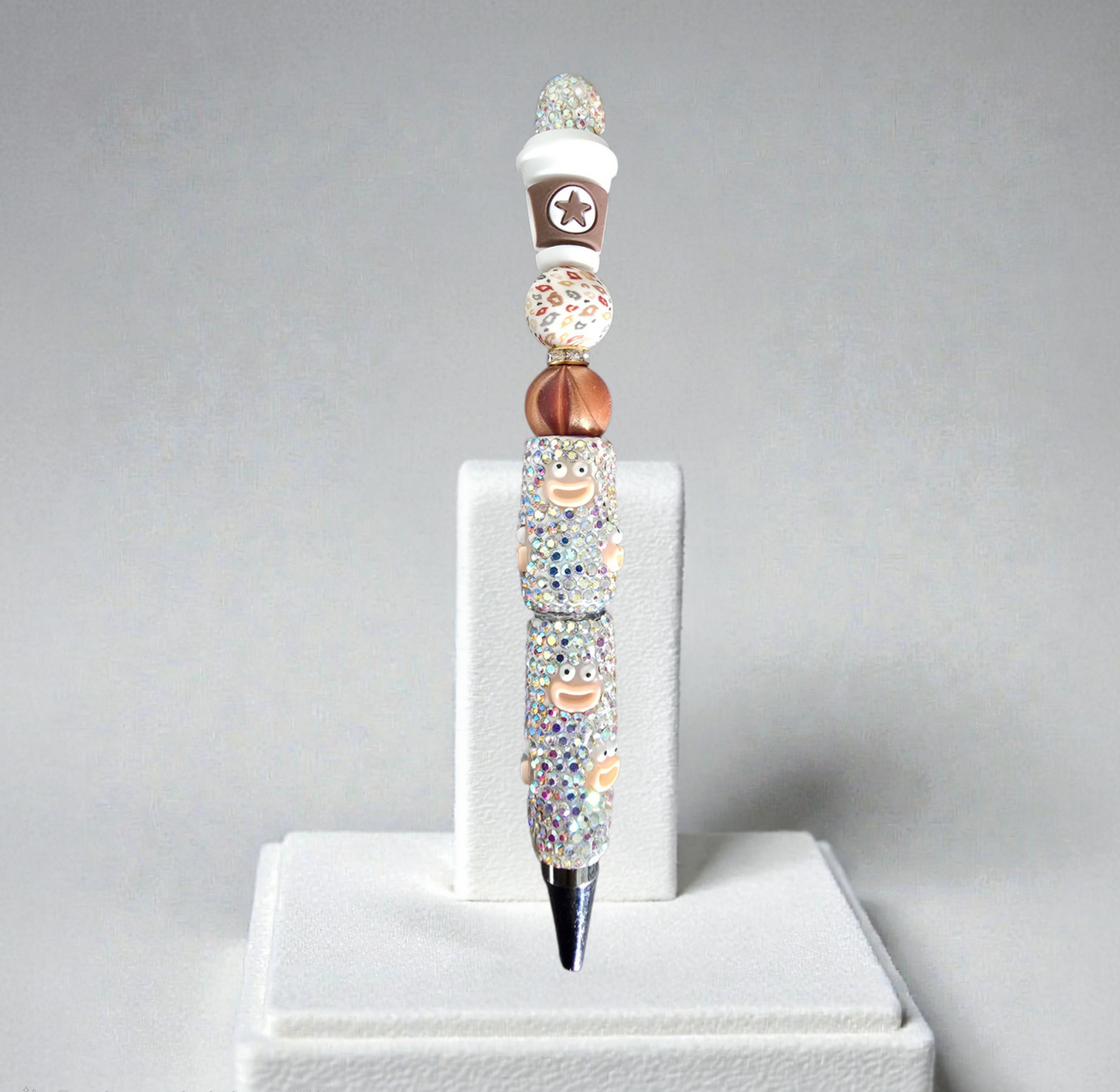 Stylo strass fait main gobelet de café ☕️