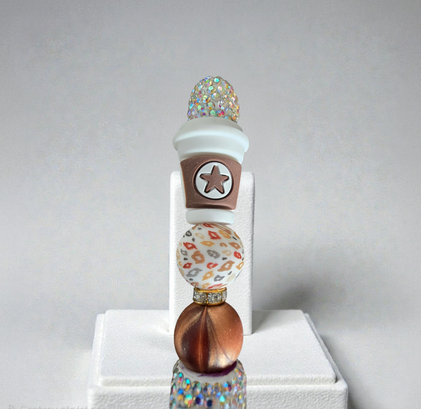 Stylo strass fait main gobelet de café ☕️