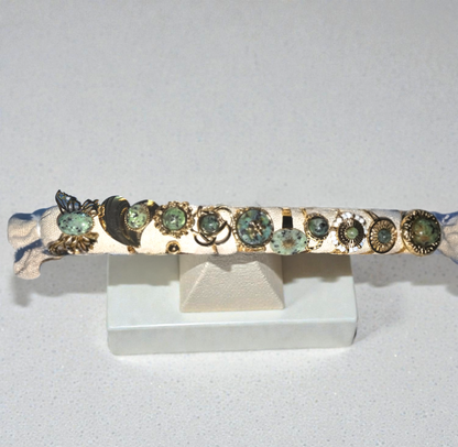 Bague colorée verte au choix