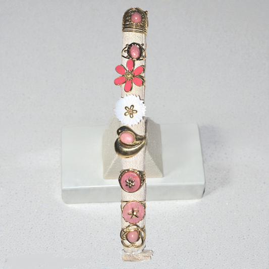 Bague colorée rose au choix