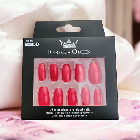 Faux ongles autocollants - Press-on Nails - rouge