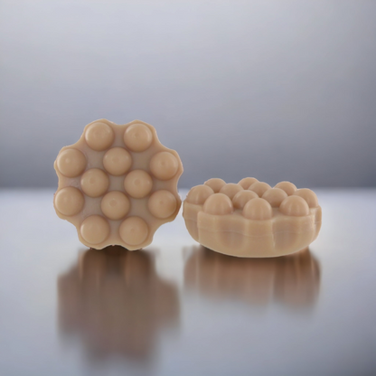 Shampoing solide naturel avec picots de massage