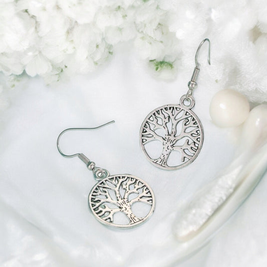 Boucles d'oreilles arbre de vie