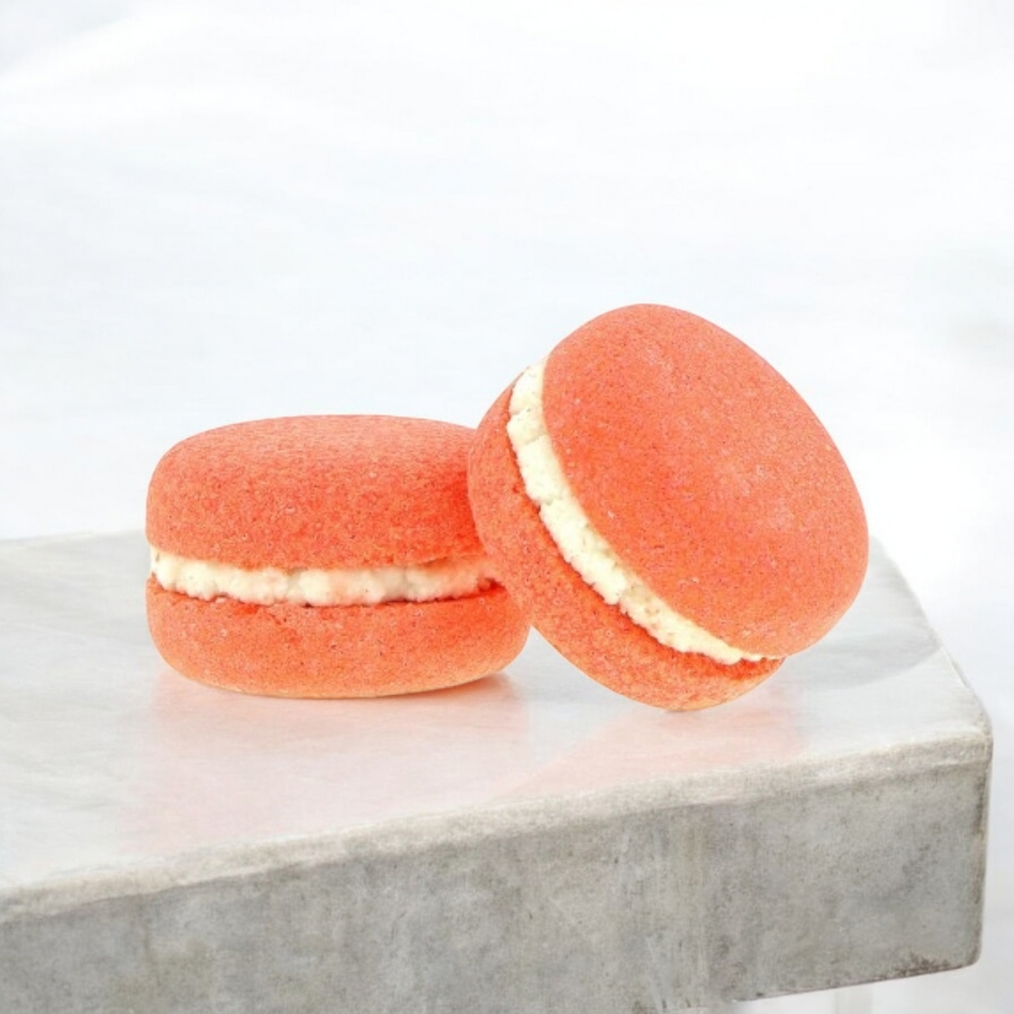 Macaron de bain effervescent