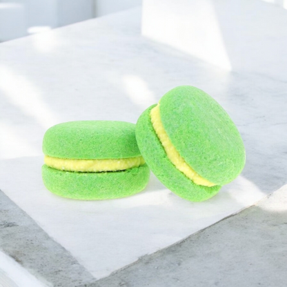 Macaron de bain effervescent