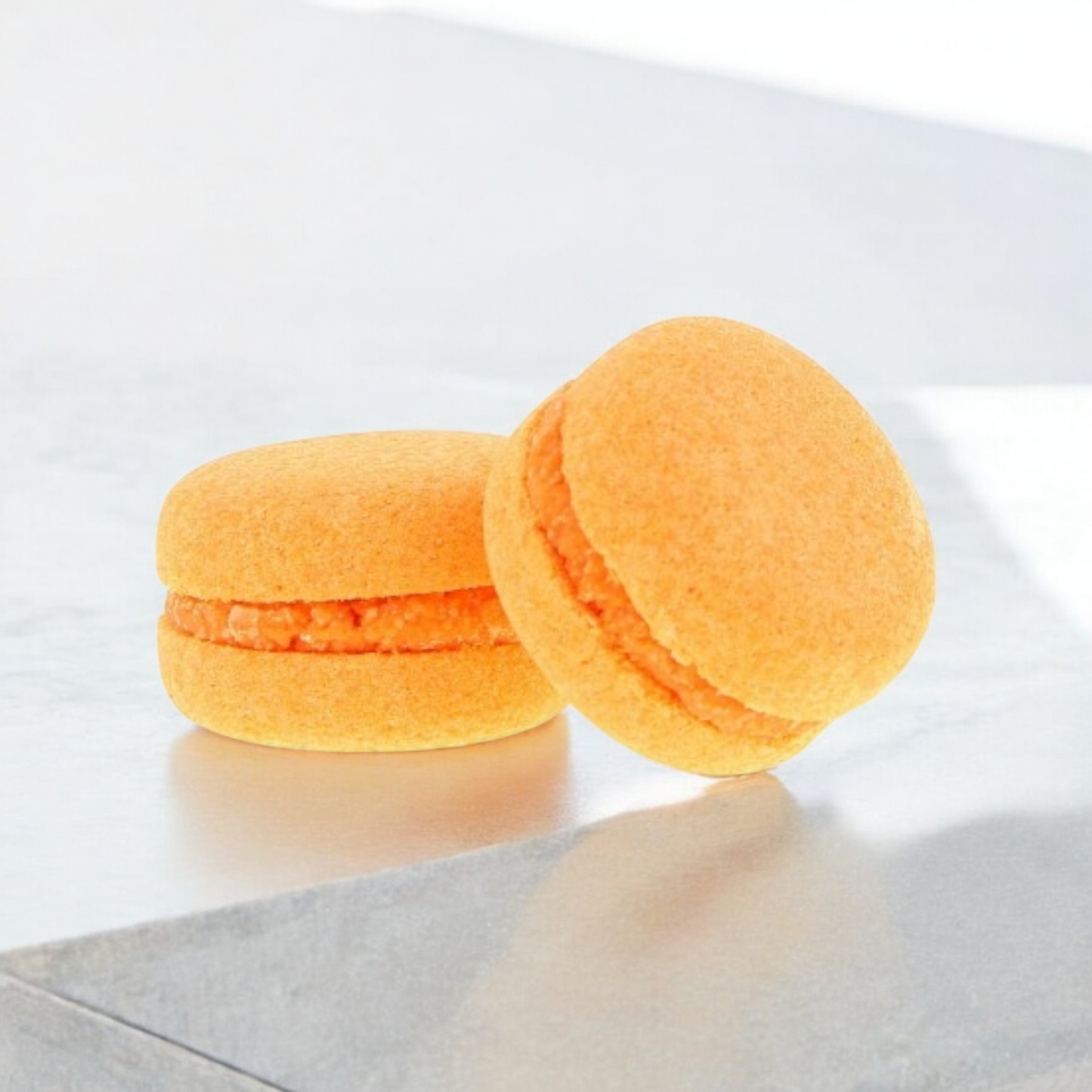 Macaron de bain effervescent