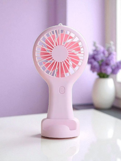 Ventilateur portable rechargeable avec support et câble usb