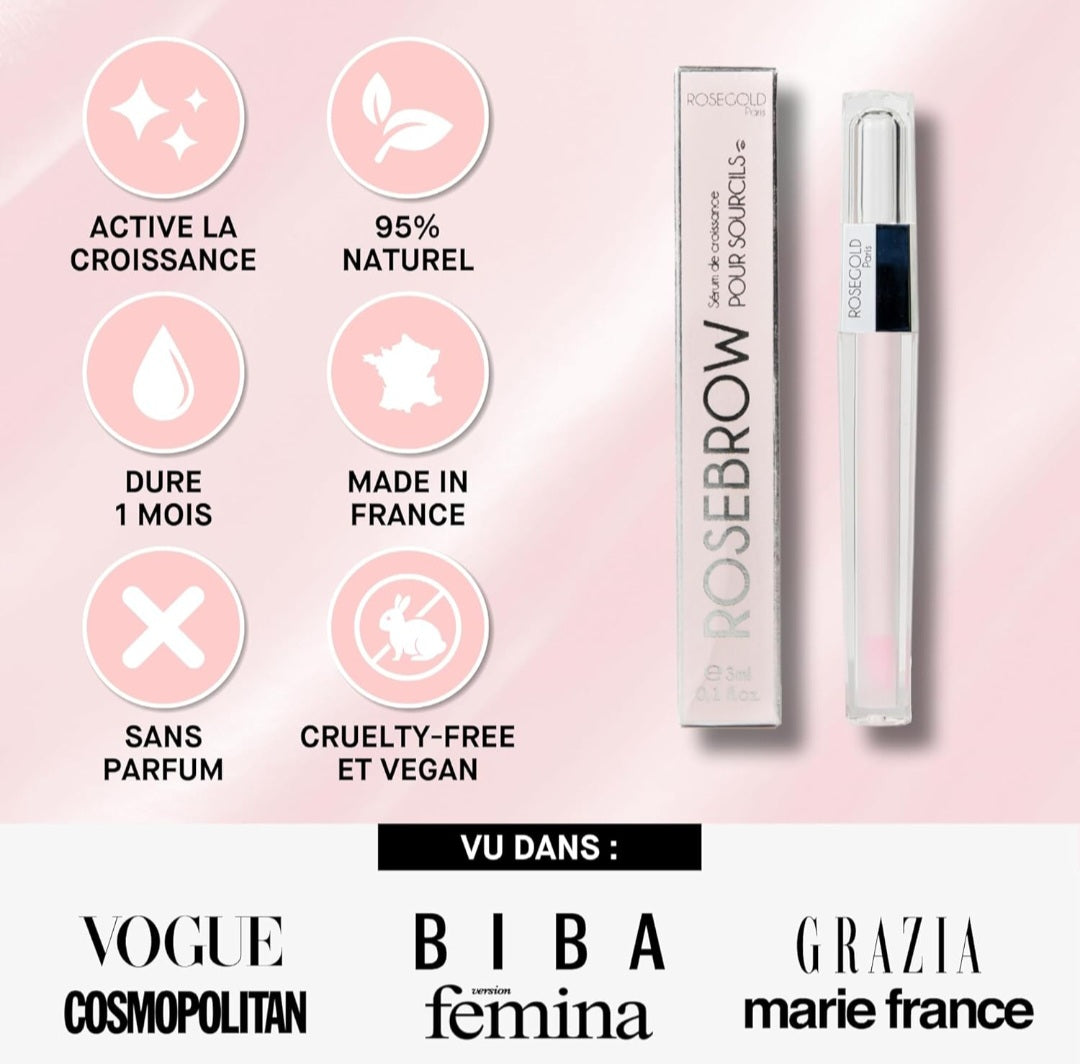 Sérum de croissance pour sourcils ROSEGOLD