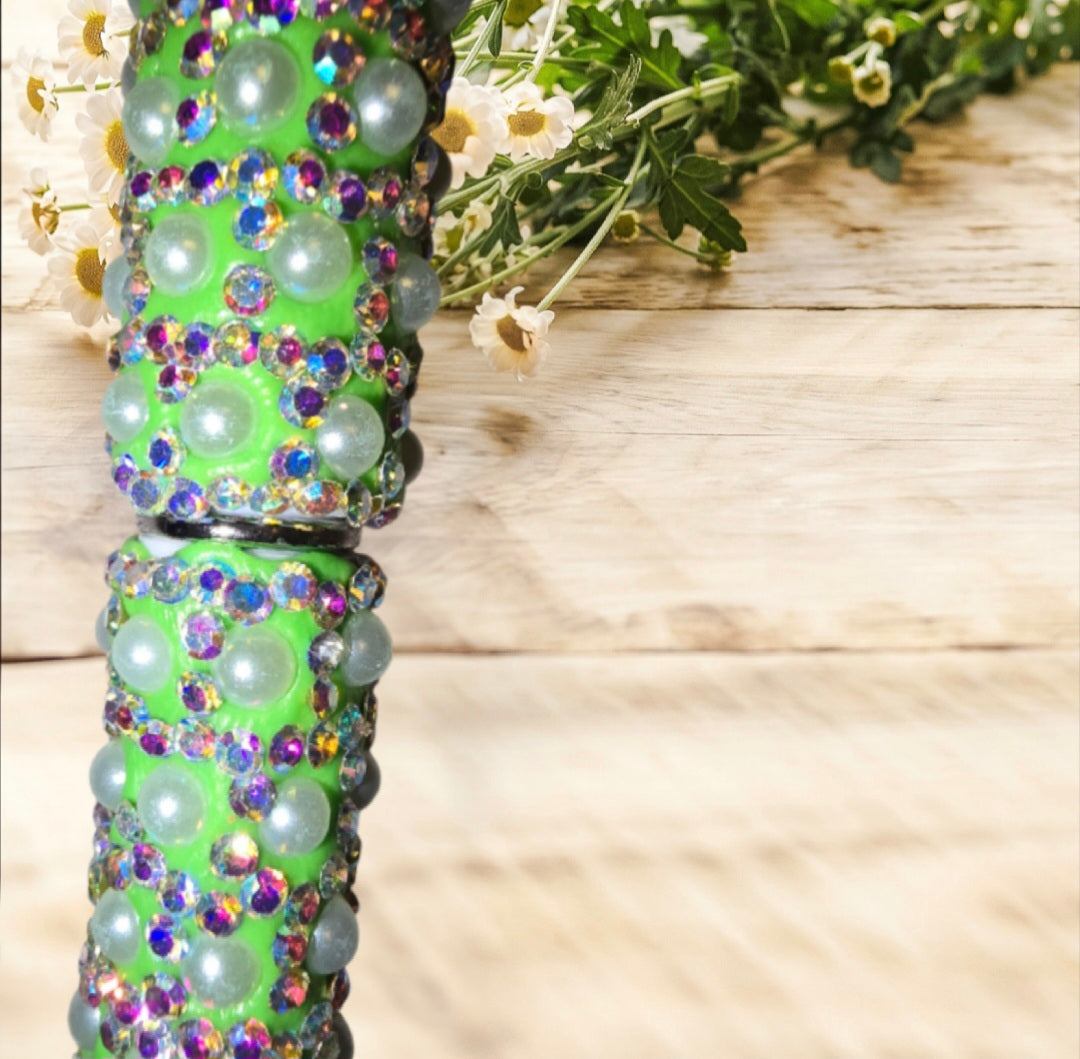 Stylo strass fait main papillon
