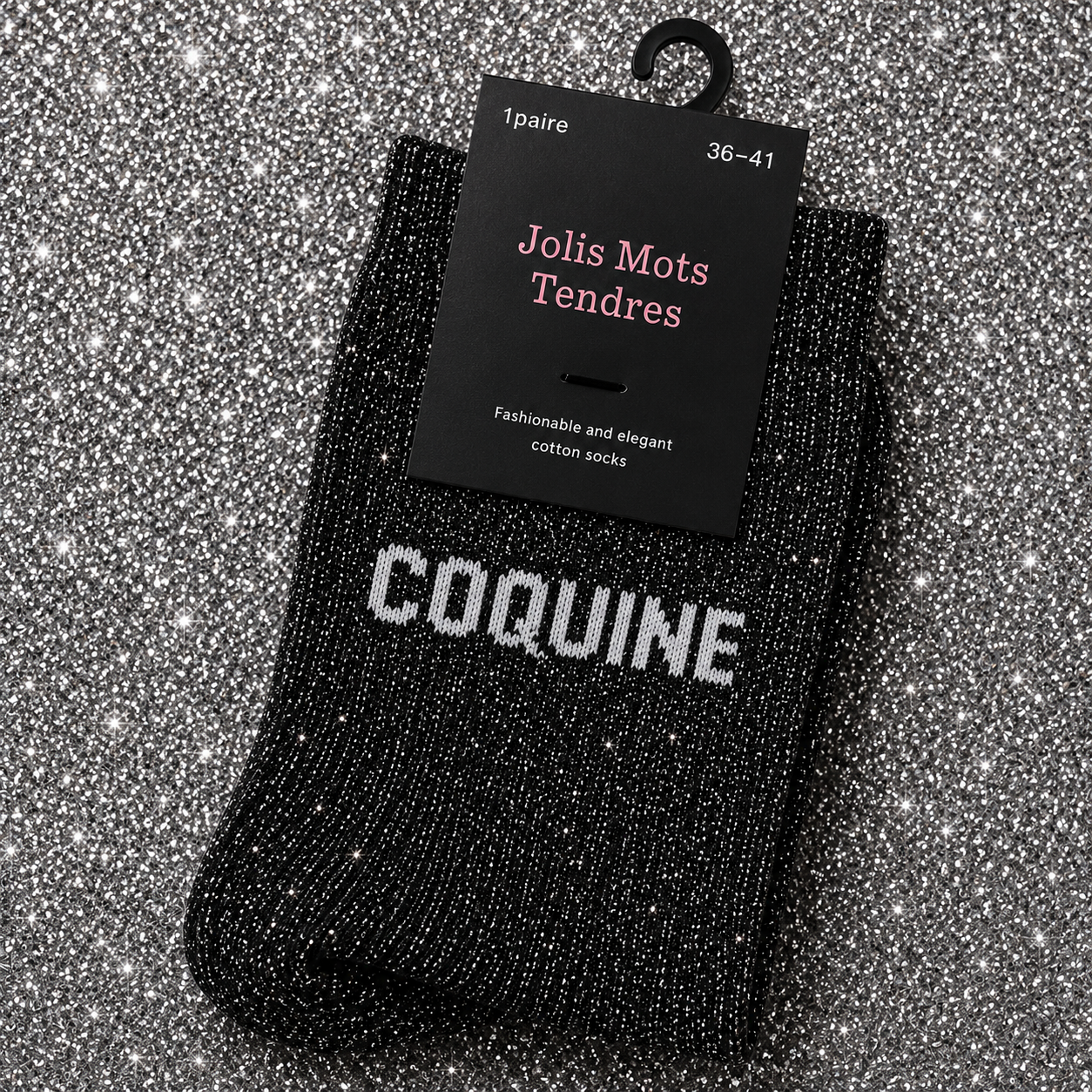Chaussettes à paillettes - Jolis mots tendres
