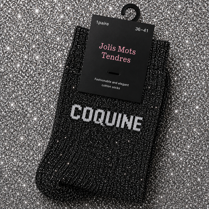 Chaussettes à paillettes - Jolis mots tendres