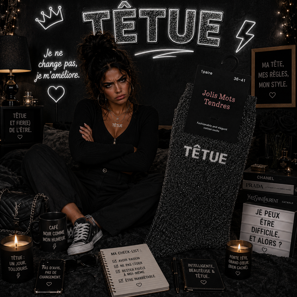 Chaussettes à paillettes - Jolis mots tendres