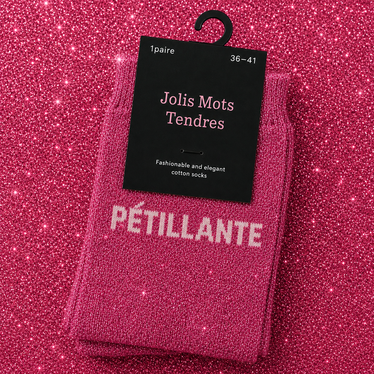 Chaussettes à paillettes - Jolis mots tendres