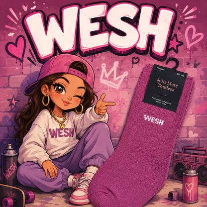 Chaussettes à paillettes - Jolis mots tendres