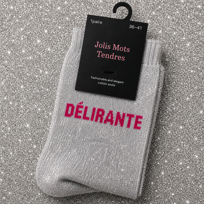 Chaussettes à paillettes - Jolis mots tendres