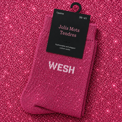 Chaussettes à paillettes - Jolis mots tendres