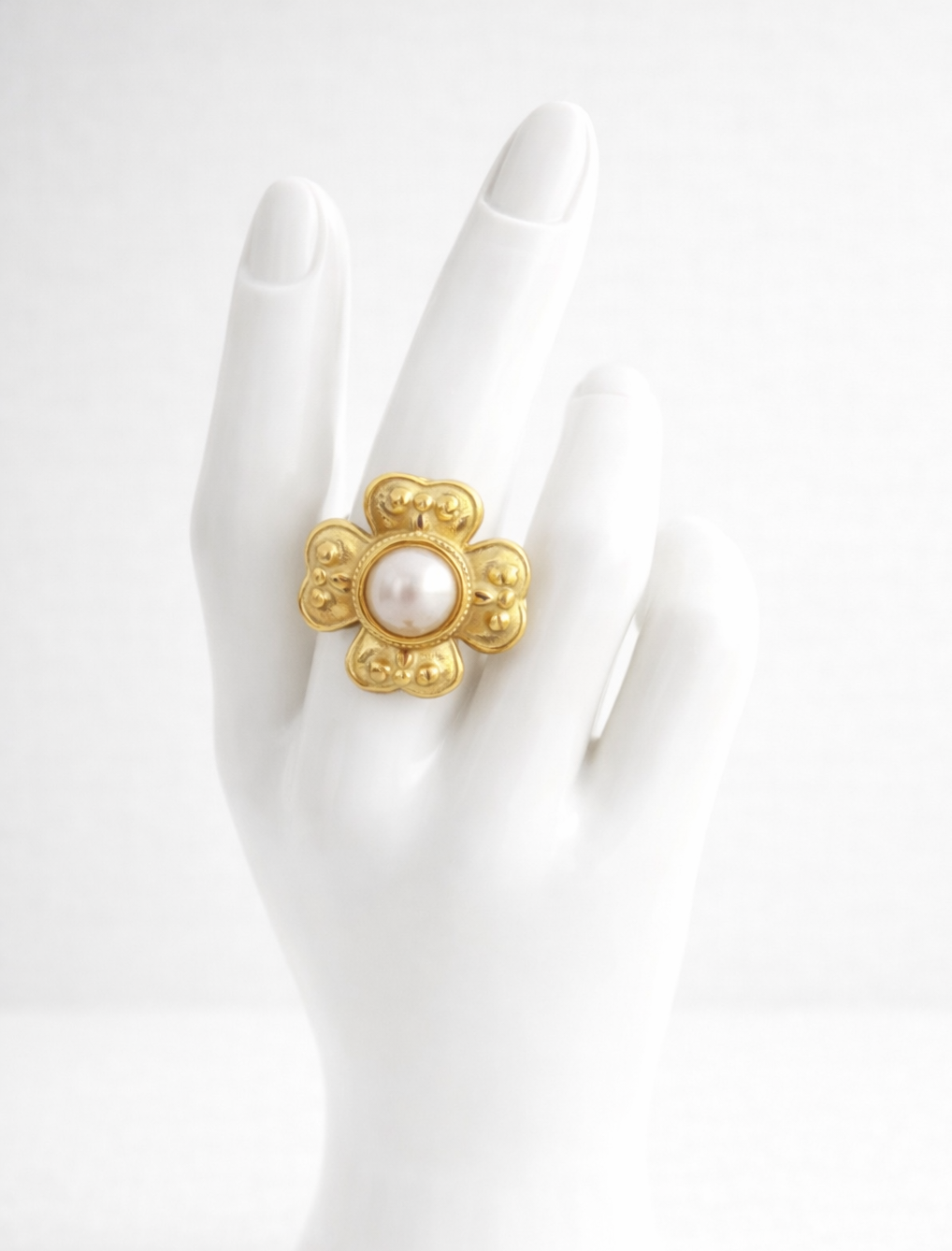 Bague trèfle blanc 🍀