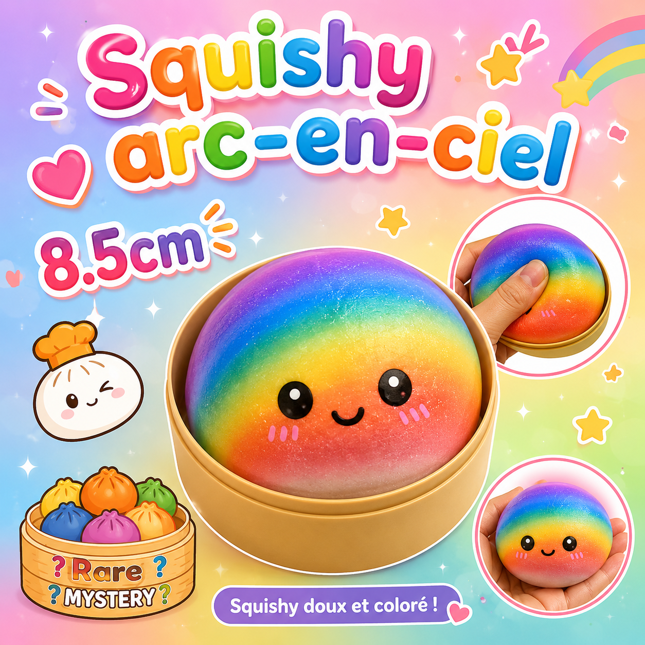 Squishy arc-en-ciel