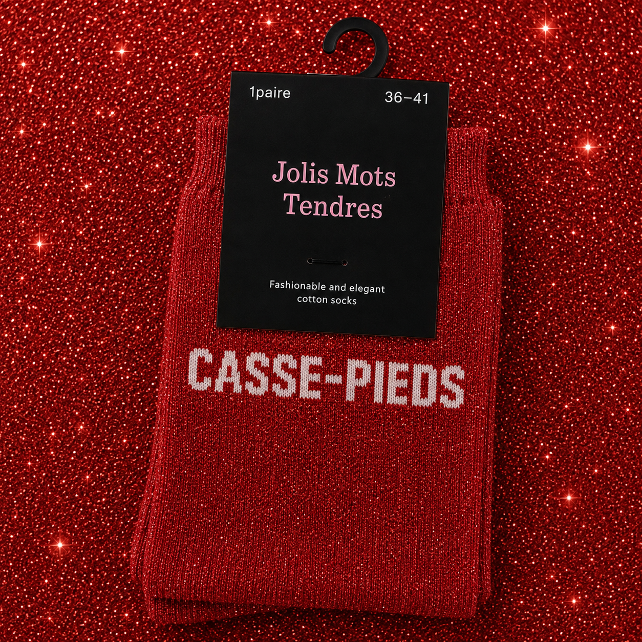 Chaussettes à paillettes - Jolis mots tendres