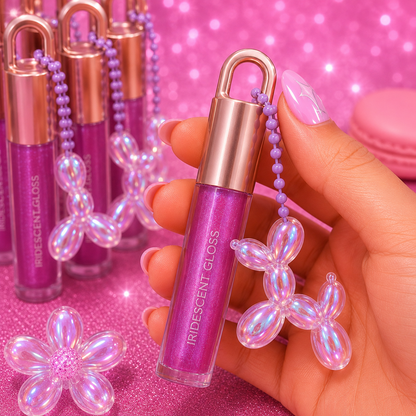 Gloss liquide iridescent – Format porte-clés