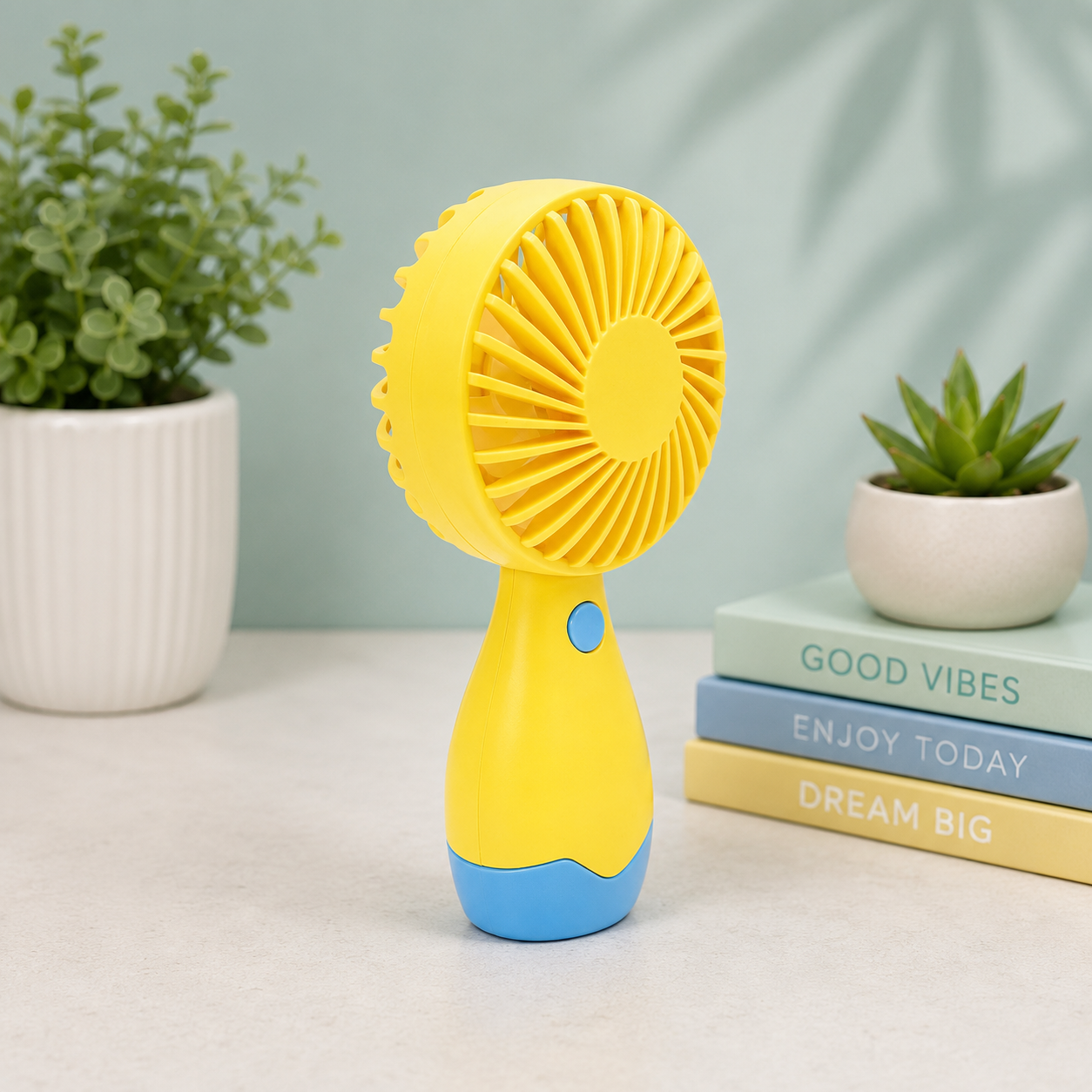 Ventilateur portable rechargeable USB – Pastel mat