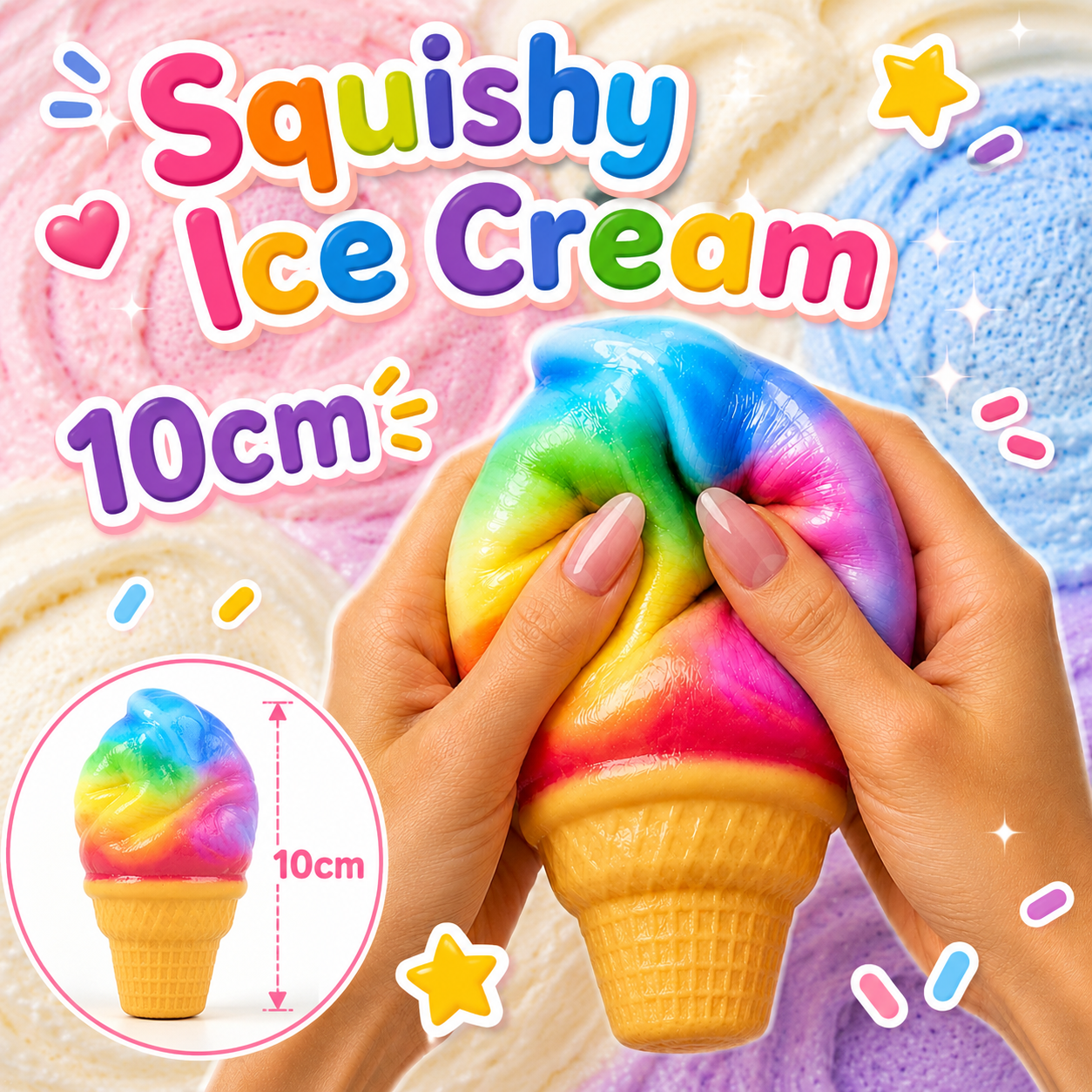 Squishy Ice Cream - Parfum gâteau – Slow Rising