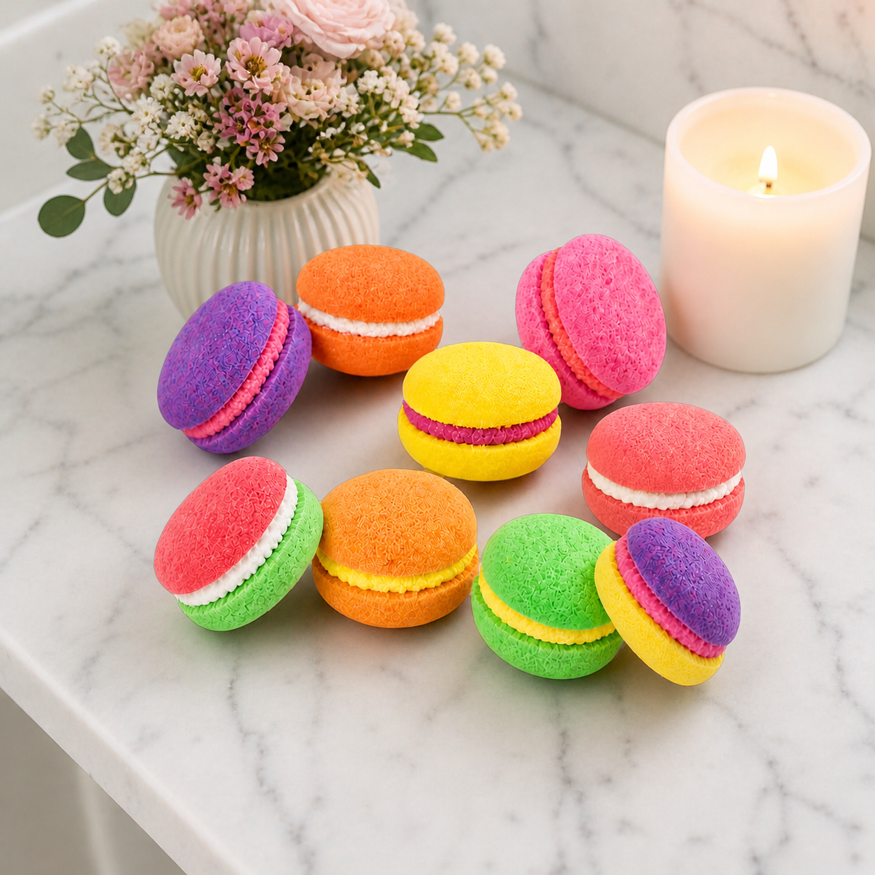Macaron effervescent